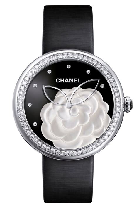 black and gold chanel watch|chanel mademoiselle prive watch.